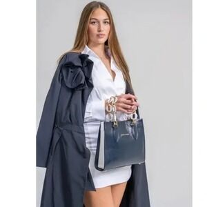 KELLY-TOOKE Gayle Chain Patent Leather Satchel